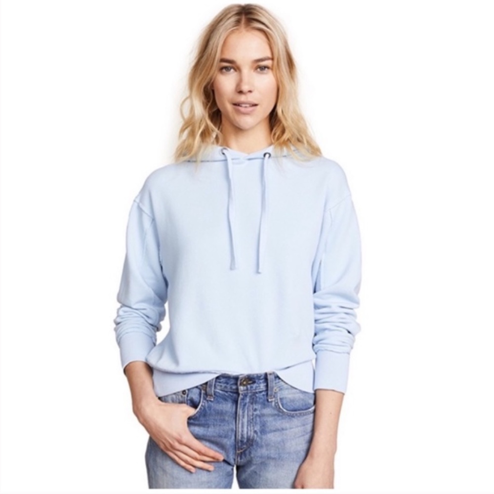 Vince Baby Blue Women’s Pullover Hoodie